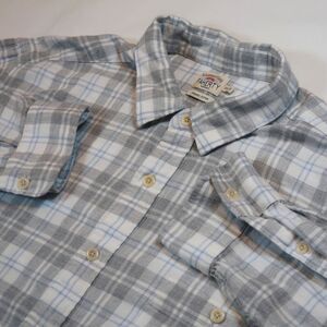 Faherty Mens Shirt 2XL Long Sleeve Plaid Organic Cotton